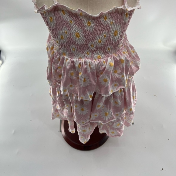 Daisy Dress for Girls - Smocked Pleated Spaghetti Strap Ruffle Dress - Size 2Y-3 - Picture 5 of 5